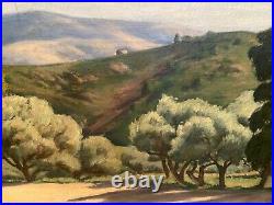 Grand tableau, huile sur toile au paysage signé Lucien Seevagen 1887-1959