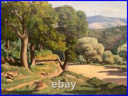 Grand tableau, huile sur toile au paysage signé Lucien Seevagen 1887-1959