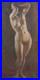 Grand tableau nu de femme vers 1930/40, art déco, académie, atelier, impressionnisme