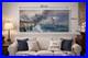 Grande marine en tempête Gaston Peitrequin huile sur toile 80 x 40 cm