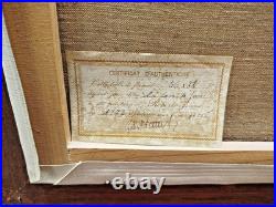 HUILE sur TOILE Tableau Peinture Robert JOSSET La Cour de Ferme 1977 12MAG 02/12