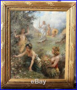 Henri DANGER, paysage, symboliste, femme nue, tableau, peinture, érotique