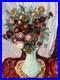 Henri GOURC (1889-1973) Huile sur Toile Nature Morte Vase au Bouquet de Fleurs