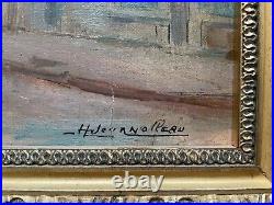 Henri Journolleau, Huile Sur Toile, Tableau Ancien Signé, Peinture, XXe