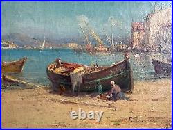 Henri MALFROY (1895-1944) Les Martigues Huile sur toile signée 25x40 encadrée