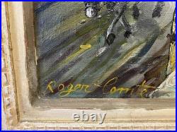 Hérimoncourt (doubs)Tableau Roger Comte HST P8 signé basG cadre Montparnasse