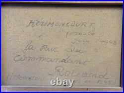 Hérimoncourt (doubs)Tableau Roger Comte HST P8 signé basG cadre Montparnasse