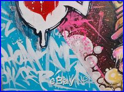 Hookser Anonymous , Peinture Originale Signée, Street Art Graffiti