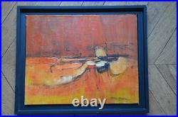 Huile Sur Toile, 1971, Eric Marsiam, Encadré, Bon État, Emballage Soigné