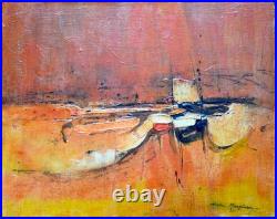 Huile Sur Toile, 1971, Eric Marsiam, Encadré, Bon État, Emballage Soigné
