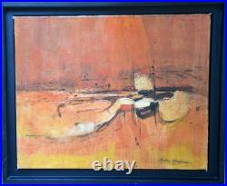 Huile Sur Toile, 1971, Eric Marsiam, Encadré, Bon État, Emballage Soigné