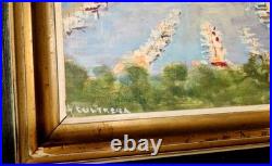 Huile Sur Toile Port De Cannes Armand Cultrera De Montaldo