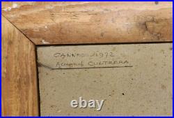 Huile Sur Toile Port De Cannes Armand Cultrera De Montaldo