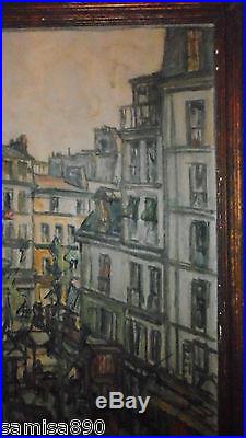 Huile Sur Toile Signee Germain David Nillet 1861/1932 Paris Faubourg St Antoine