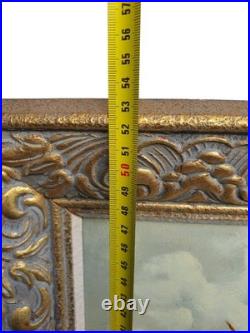 Huile Sur Toile Signée Paysage Marin XXème Siècle