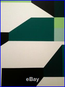 Huile Sur Toile (xx°) Superbe Peinture Abstraction Geometrique (1)