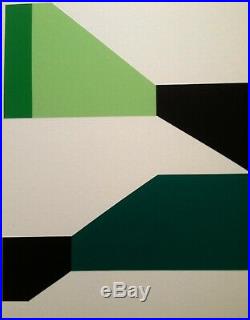 Huile Sur Toile (xx°) Superbe Peinture Abstraction Geometrique (1)