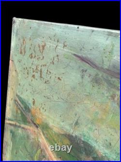 Huile sur Toile Joachim Weingart (1895-1942) Scène de jardins d'été