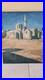 Huile sur toile 61 x 51 cm, Orientaliste, Mosquée à Rhodes, signé David Mallinson