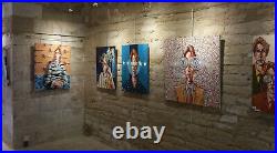 Huile sur toile 73x60 cm Le jeune homme et la mer 2021 Pascal BUFFARD