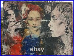 Huile sur toile Arès Antoyan multi visages & abstrait 120 x 60