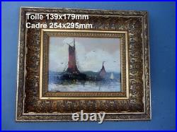 Huile sur toile MARINE signée en bas à gauche
