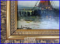 Huile sur toile MARINE signée en bas à gauche