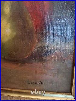 Huile sur toile Nature Morte. Ancienne. 41cmx 33 Cm