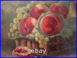 Huile sur toile Nature Morte. Ancienne. 41cmx 33 Cm