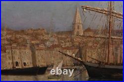 Huile sur toile Vieux-Port de Marseille et les Accoules