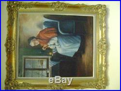 Huile sur toile du XX eme Signée L. EGGERMOND (peintre Belge) 66,5 X 76,5 cm