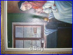 Huile sur toile du XX eme Signée L. EGGERMOND (peintre Belge) 66,5 X 76,5 cm