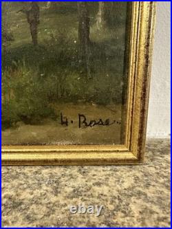 Huile sur toile marouflée Ecole de Barbizon entourage de DIAZ DE LA PEÑA