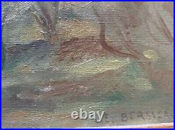 Huile sur toile par jean Eugène Bersier (1895-1978)