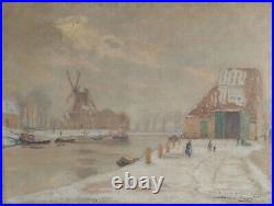 Huile sur toile signée Guillaume-Roger(1867-1943), datée 1904
