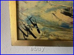 Huile sur toile signée Henry Maurice D'ANTY Un hiver sous la neige, XXème