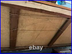 Huile sur toile signée Henry Maurice D'ANTY Un hiver sous la neige, XXème