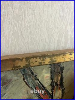 Huile sur toile signée Henry Maurice D'ANTY Un hiver sous la neige, XXème