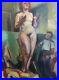 Huile sur toile vers 1940 nu, femme nue Janine Marca (Remise mains propres)