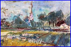 Impressionnisme Jean-Paul Ulysse Prix de Rome Champs vers Boissy L'Aillerie