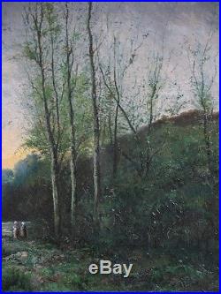 Intéressante Peinture Impressionniste de H. Boutiot en 1889