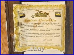 JACKSON. Représentant un coq fier. Peinture huile sur toile