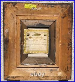 JACKSON. Représentant un coq fier. Peinture huile sur toile