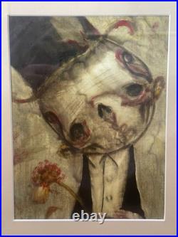 JD Saint-Gaudens Acrylique sur papier toilé Signée Portrait 2010