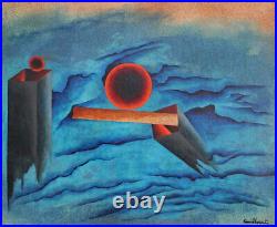 JEAN CUILLERAT (1927/1998) Huile sur papier marouflé sur toile signée