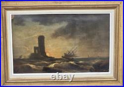 JOHN CROME. Marne. Peinture huile sur toile. École Anglaise XlXeme