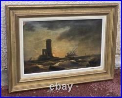 JOHN CROME. Marne. Peinture huile sur toile. École Anglaise XlXeme