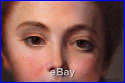 Jean Baptiste GREUZE, Portrait, femme, France, peinture, tableau, chien, XVIII
