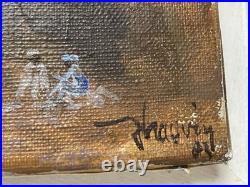 Jean Chauvin (1930-2013) Huile sur toile Veille Signée Tassili 1983