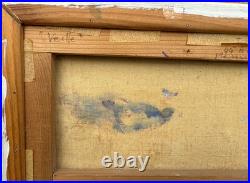 Jean Chauvin (1930-2013) Huile sur toile Veille Signée Tassili 1983